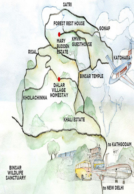 Binsar Map