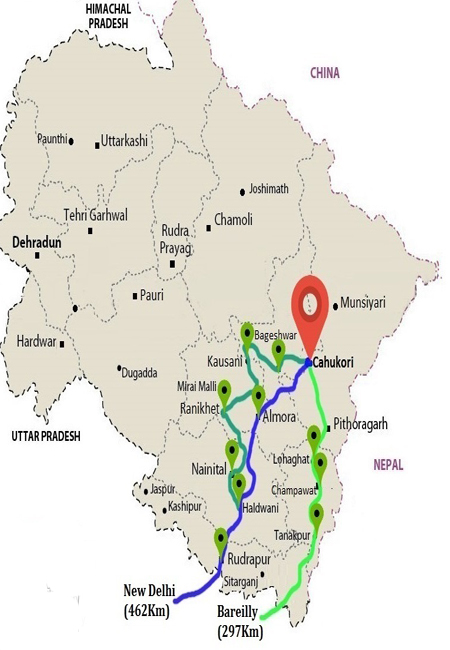 Chaukori Map