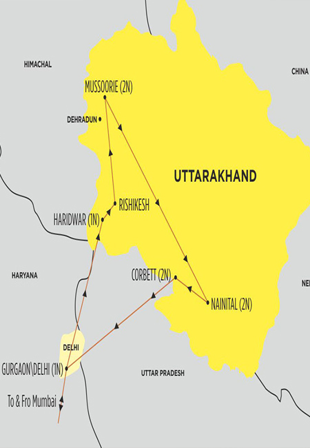 Corbett National Park location