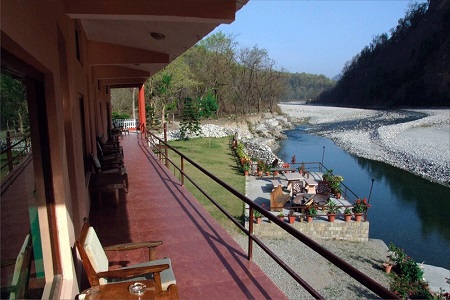 Corbett Riverside Resort in Jim Corbett National Park