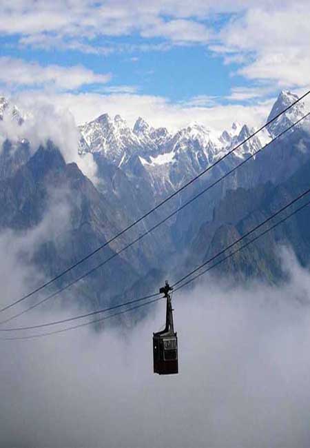 Ropeway in Auli