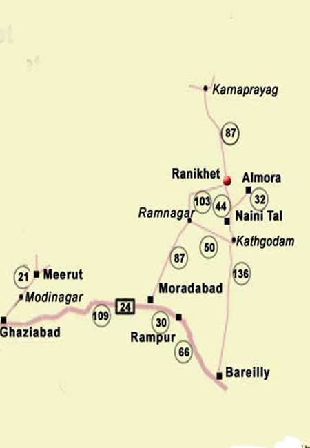 Ranikhet Map